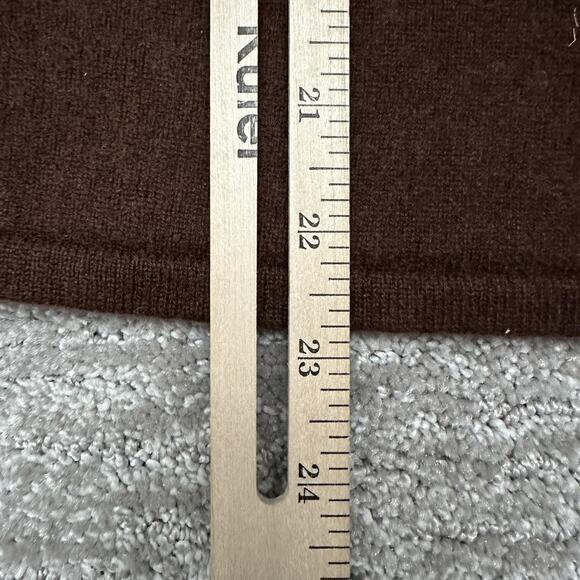 El Daws Cashmere Sweater Womens Large Brown 100% Cashmere V Neck Pullover - Picture 10 of 10